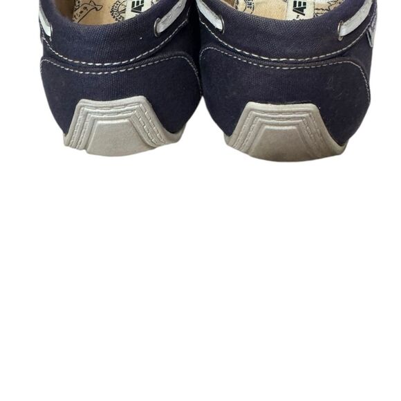 American Eagle Women's Navy Canvas Slip-on Moc Style Loafers 10 - Picture 5 of 6